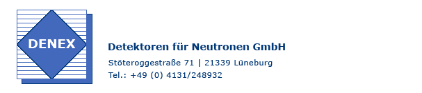 DENEX Detektoren für Neutronen und GmbH